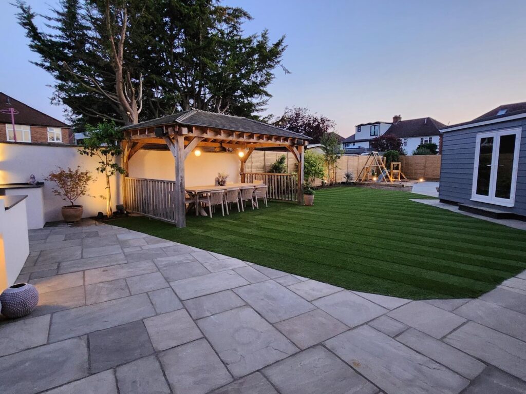 Bromley, Garden Renovation with Outdoor Kitchen Dining Area